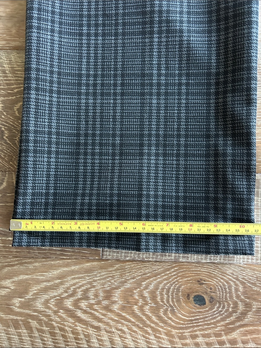 Liverpool Gray/Black Plaid Cropped Trousers - Picture 6 of 6